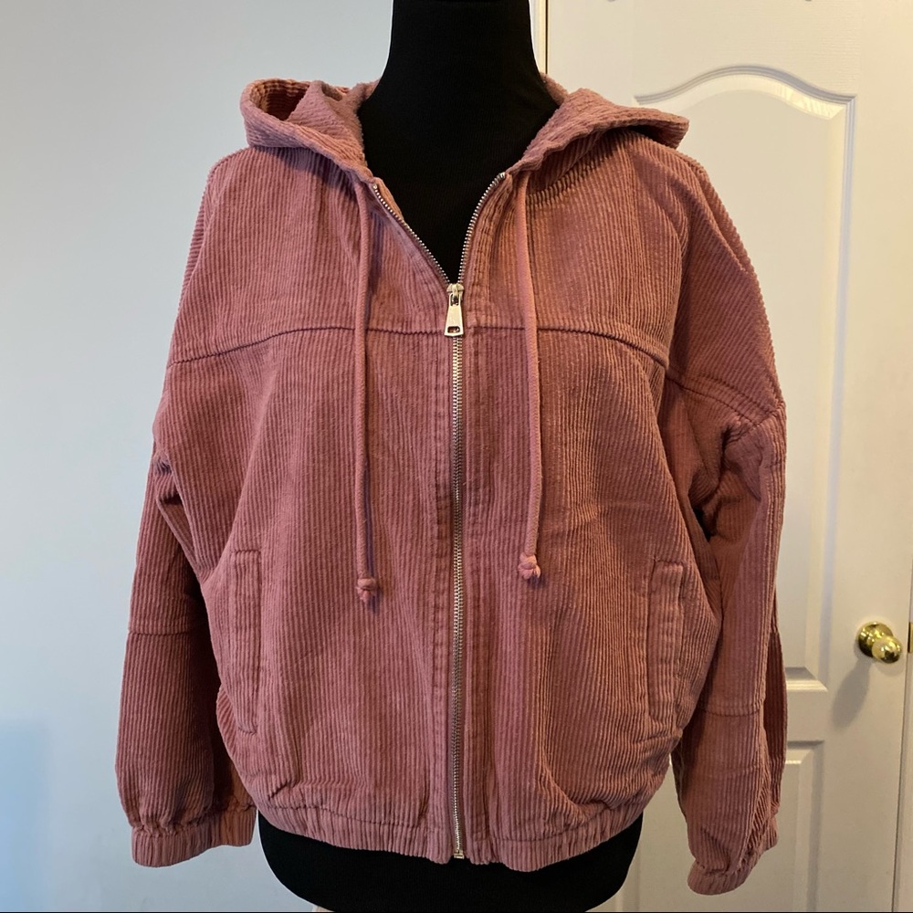 Pink courduroy jacket